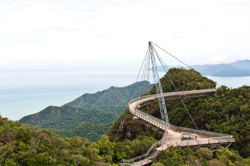 green bridge sky