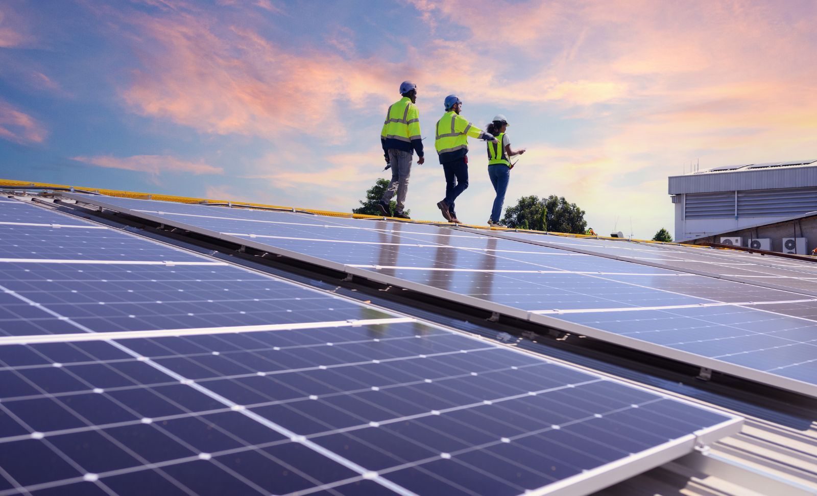 People solar panels