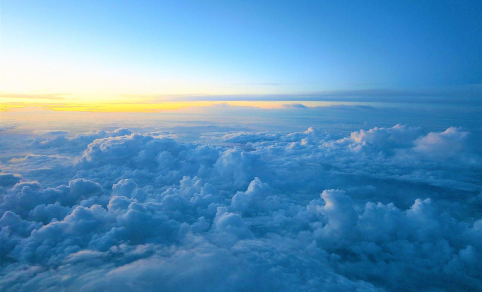 Sun clouds sky